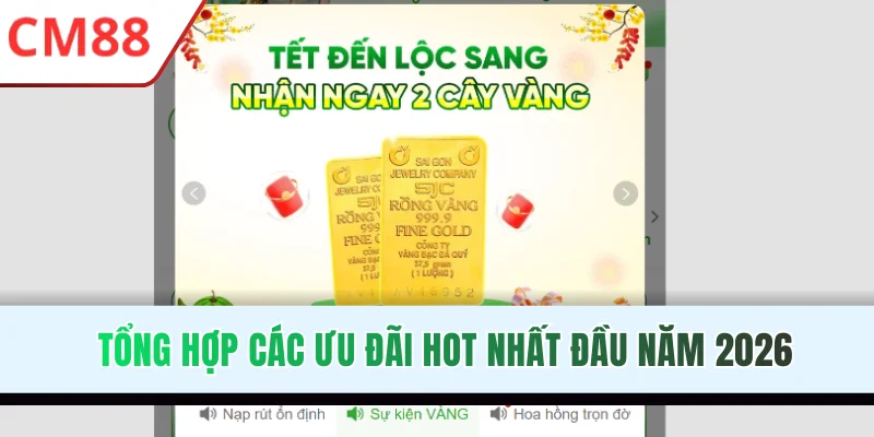 Tổng hợp các ưu đãi hot nhất đầu năm 2026